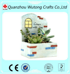 Custom Balcony Decoration Resin Flower Pot for Sale
